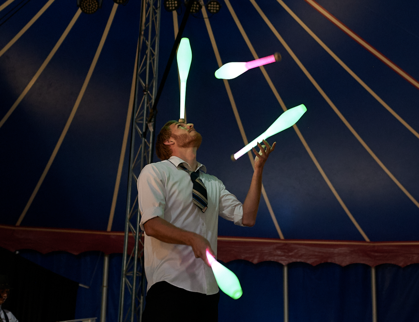 Circus tent performance